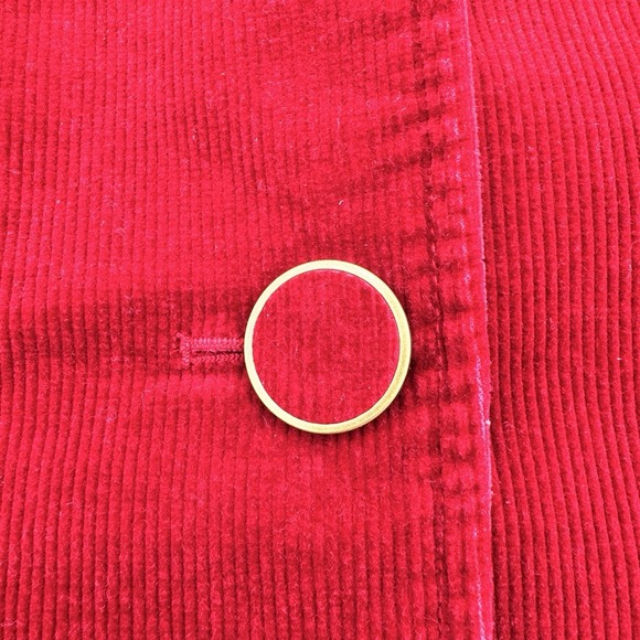 Talbots Corduroy Blazer Womens 8P‎ Red 4-Button Long Sleeve - Picture 5 of 11